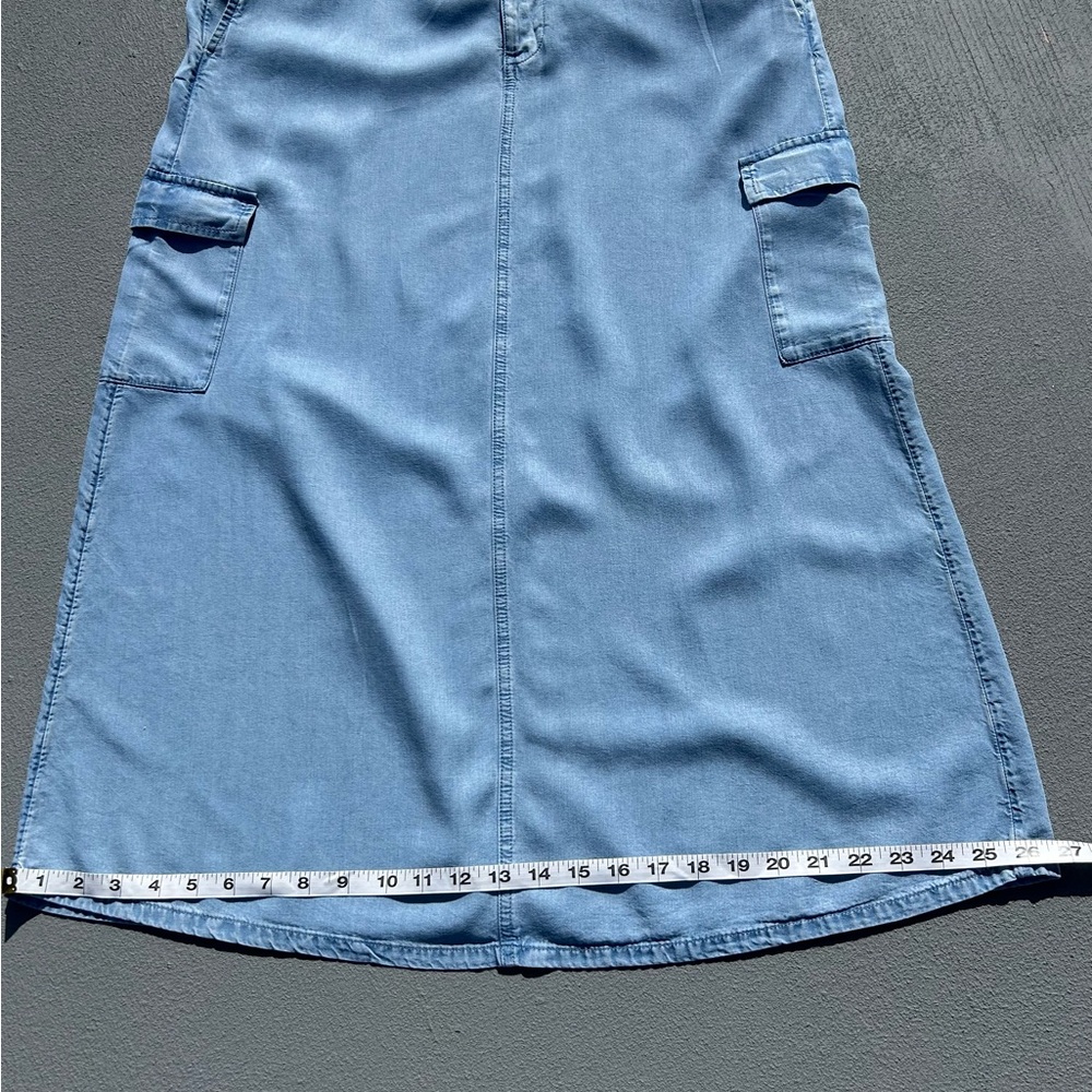 274. J. Jill Denim Women’s Cargo Midi Skirt - Picture 12 of 15